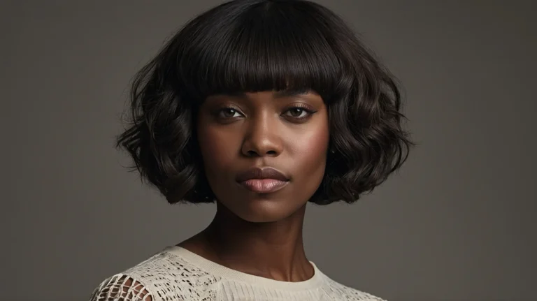 Leonardo Kino XL Closeup portrait of a Black woman with bob ha ()