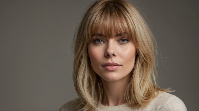 Leonardo Kino XL White woman with modern layered bangs hairsty