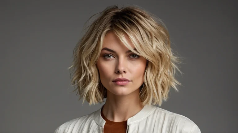 Leonardo Kino XL White woman with trendy messy bob hairstyle