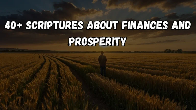 + Scriptures About Finances