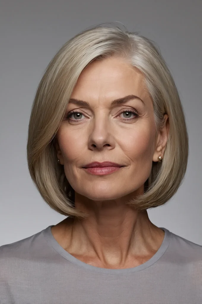 Classic Bob with Side PartUltrarealistic whit