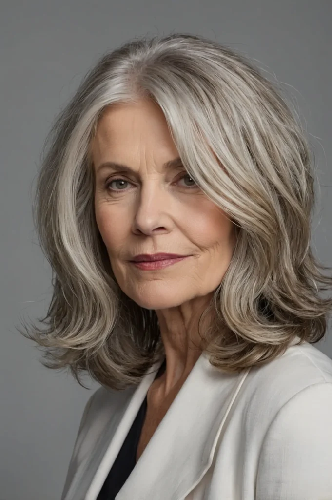 Textured Lob White Woman Over Ultrarealisti