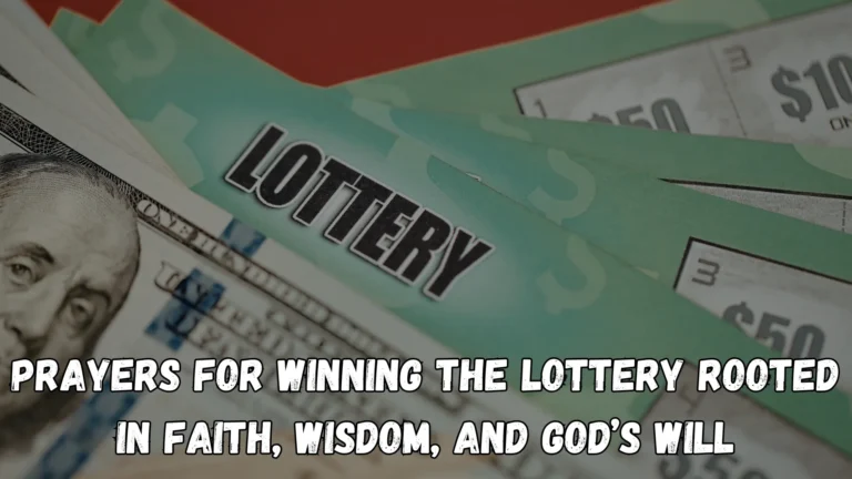 Prayers for Winning the Lottery Rooted in Faith Wisdom and God’s Will