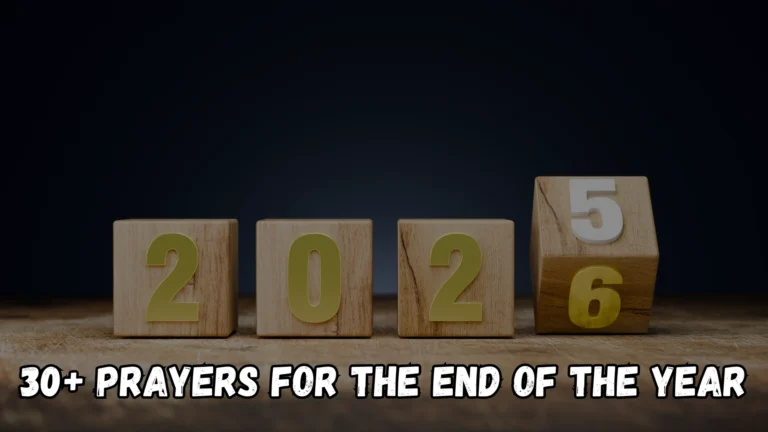 + Prayers for the End of the Year