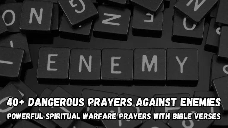 + Dangerous Prayers Against Enemies Powerful Spiritual Warfare Prayers with Bible Verses