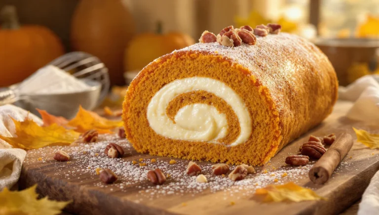 pumpkin roll recipe with cream cheese filling