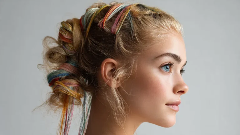 ultra realistic editorial portrait of a white woma
