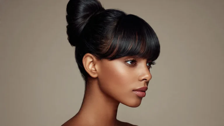 ultra realistic studio beauty portrait of a black