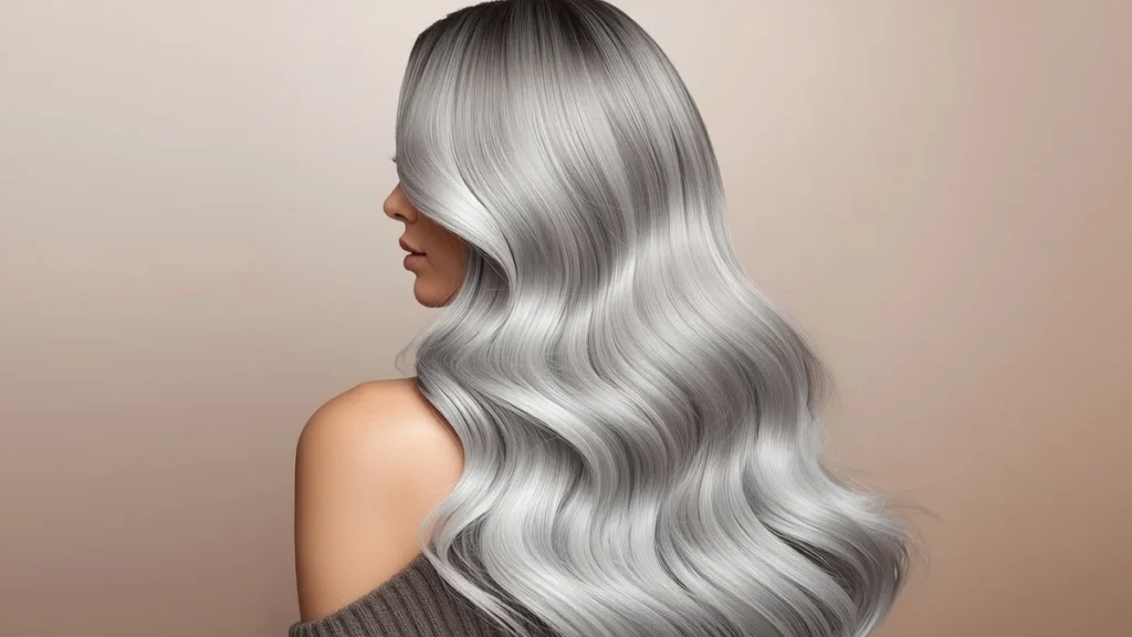Ash Blonde Silver Ombre