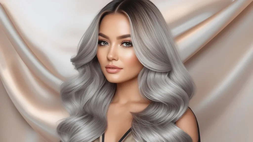 Ash Blonde Silver Ombre