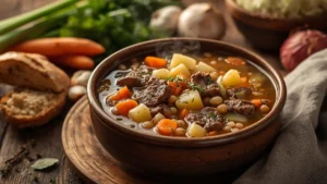 beef barley soup recipe