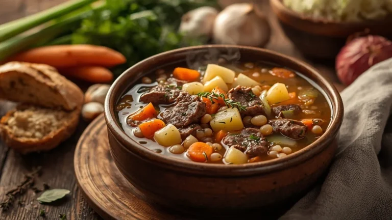 beef barley soup recipe