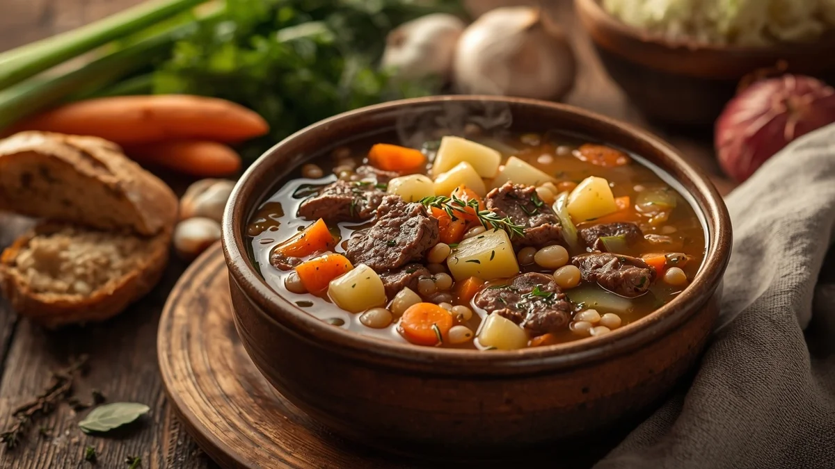 beef barley soup recipe