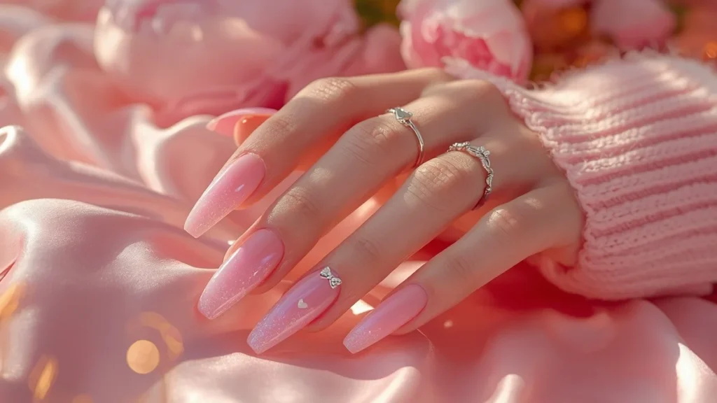 Bold & Cute Pink Nail