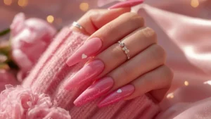 Bold & Cute Pink Nail