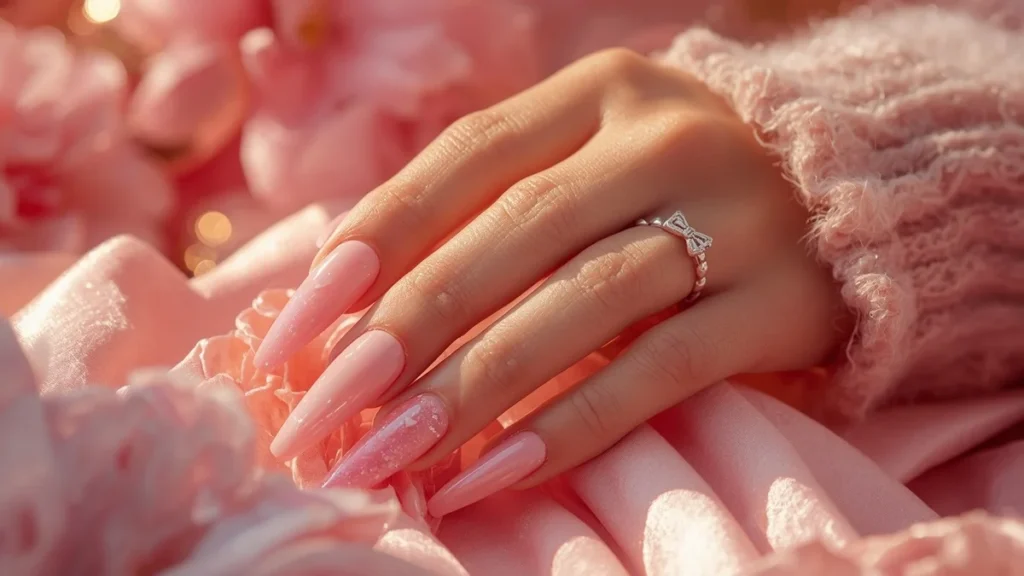 Bold & Cute Pink Nail