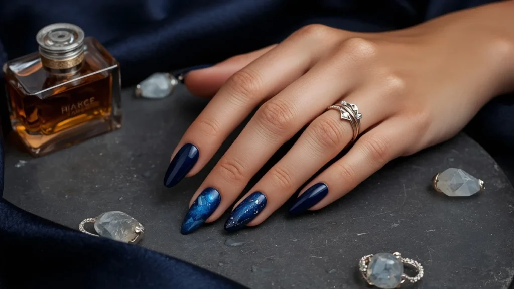 Dark Blue Nails