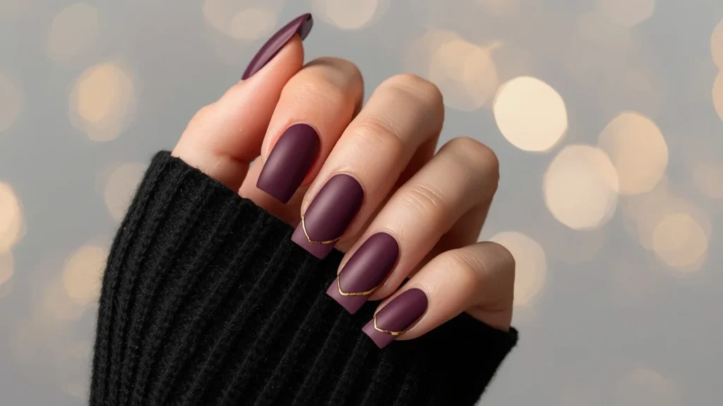Dark Cat Eye Nails