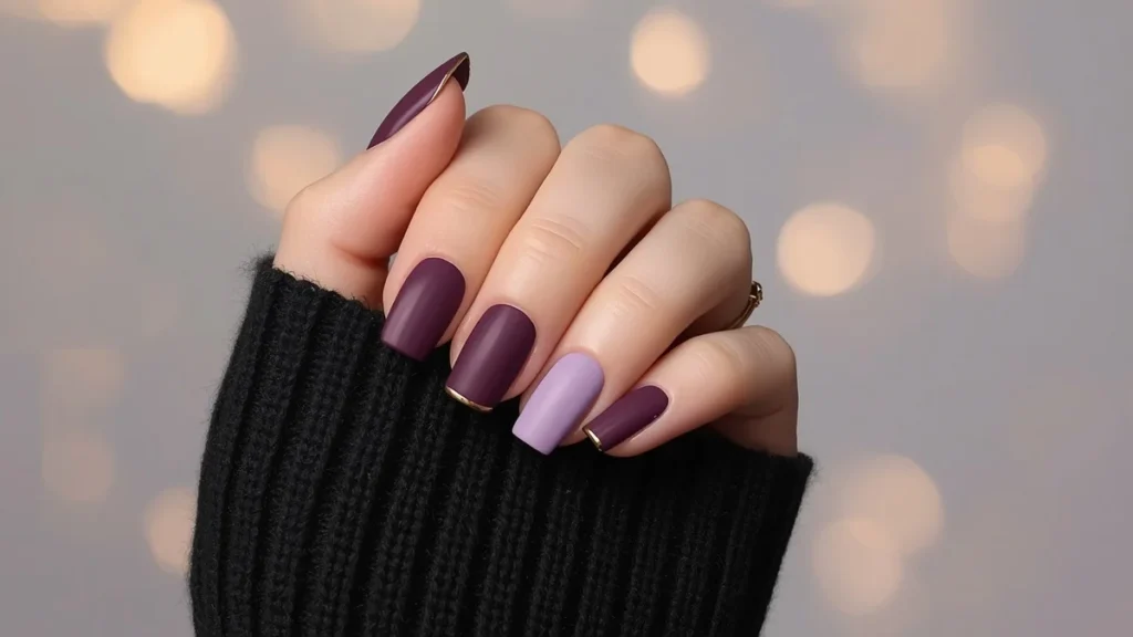 Dark Cat Eye Nails