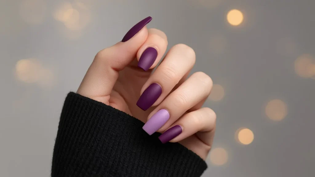 Dark Cat Eye Nails