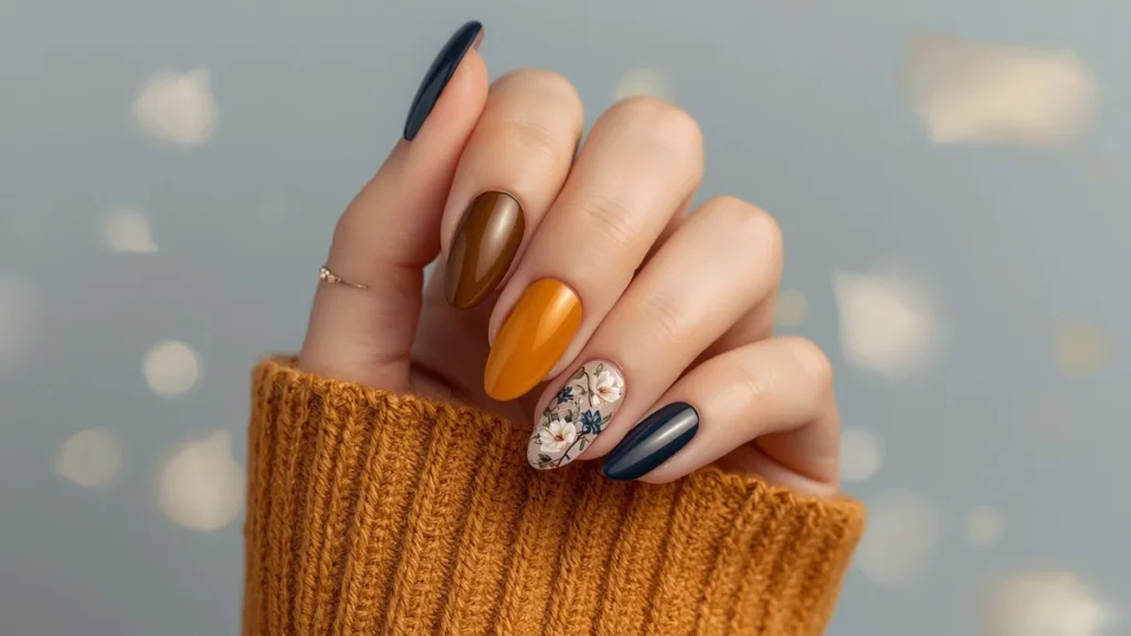 Glam Autumn Nails