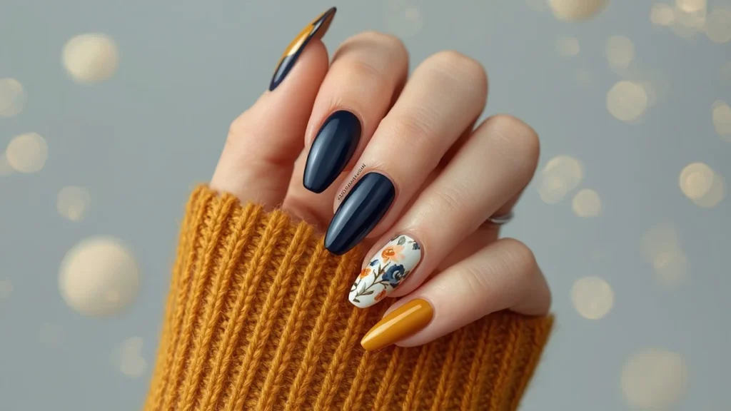 Glam Autumn Nails