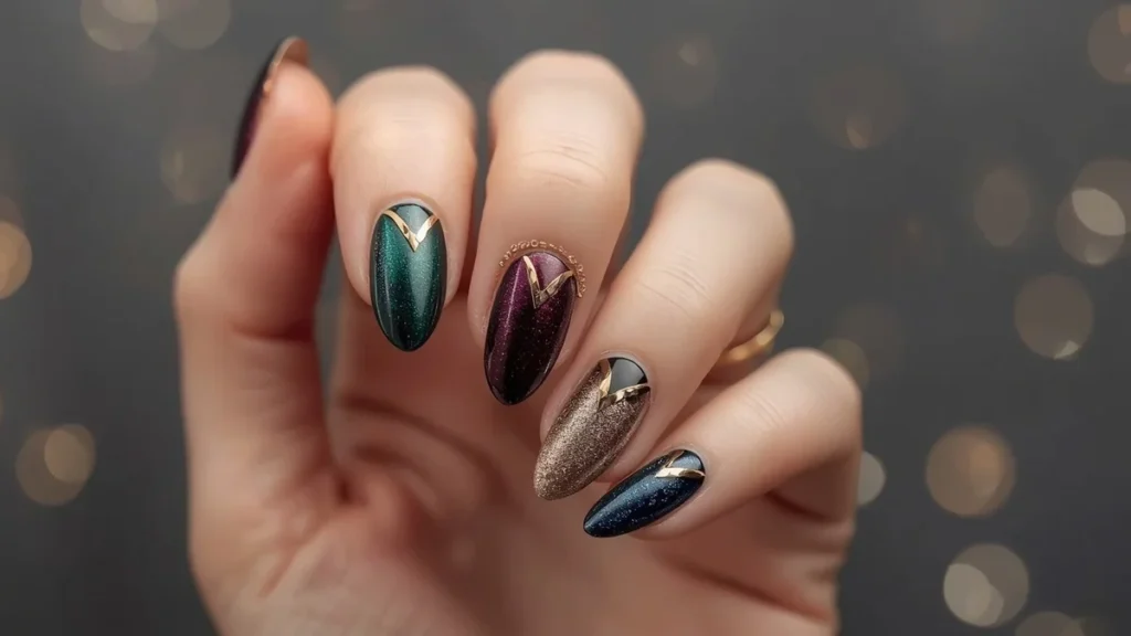 Gorgeous Cat Eye Nails