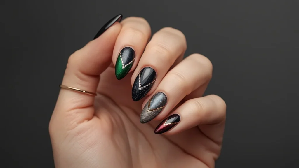 Gorgeous Cat Eye Nails