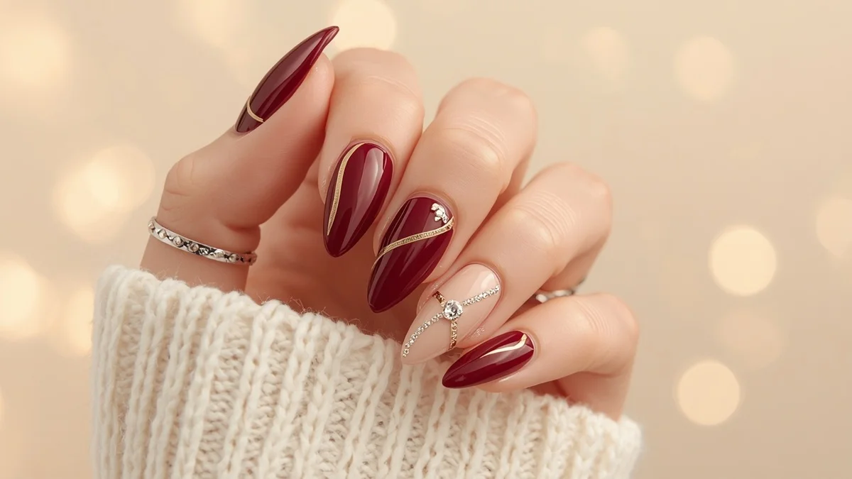 Heart-Themed Valentine’s Nails