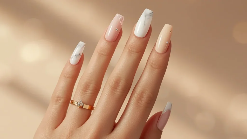 Long Acrylic Nails