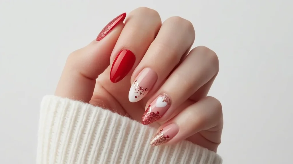 Romantic Valentine’s Nails