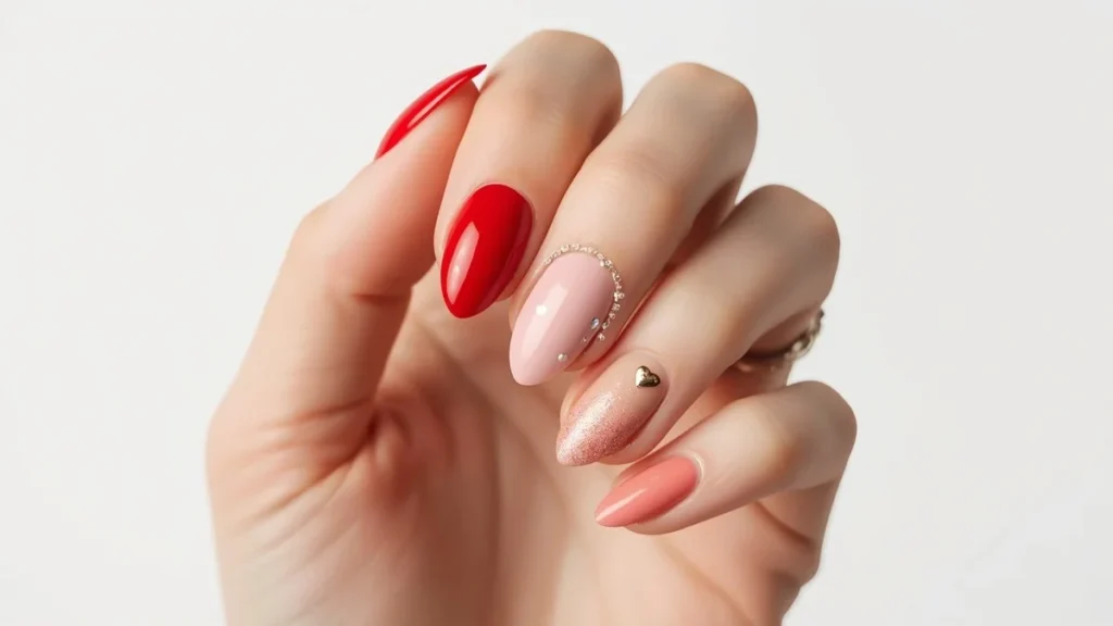 Romantic Valentine’s Nails