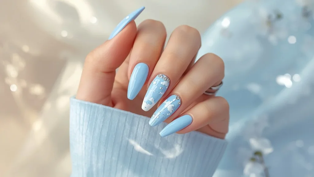 Sky Blue Nails Ideas