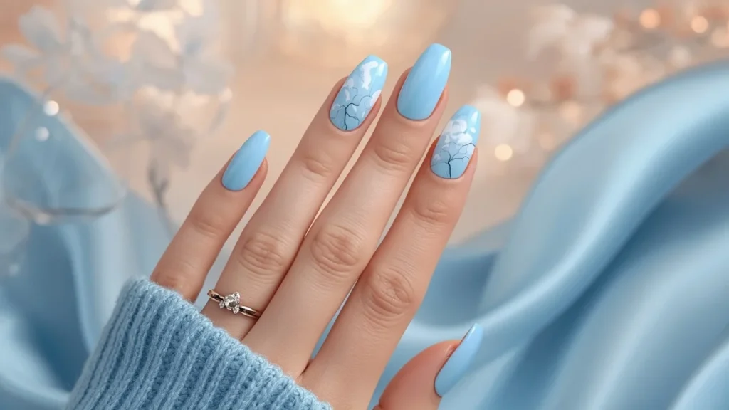 Sky Blue Nails Ideas