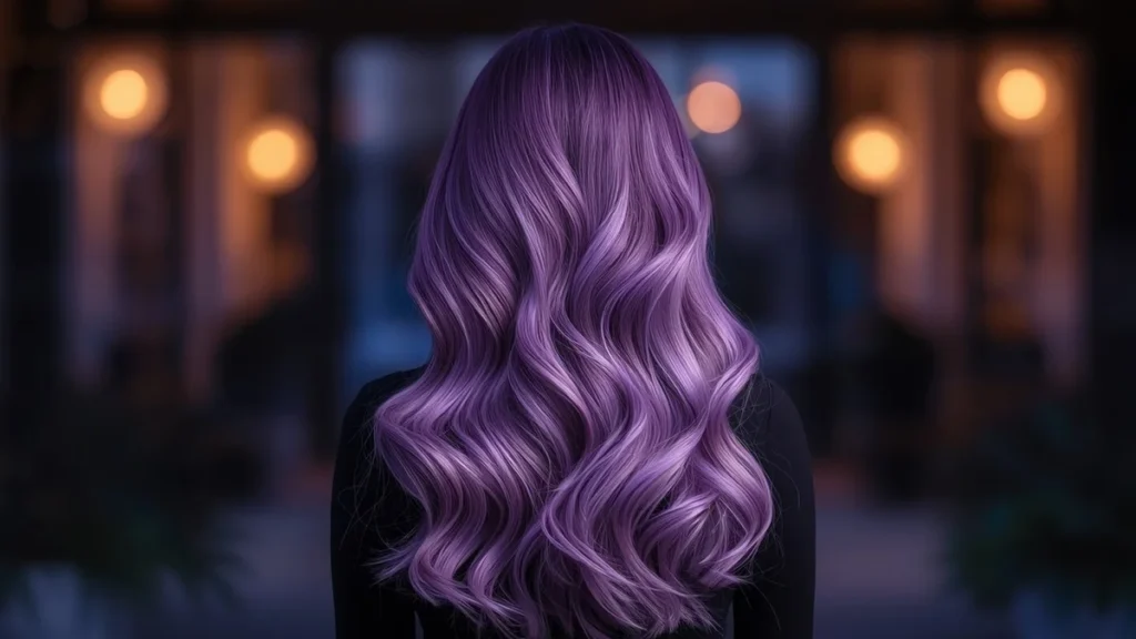Bold Purple Ombre Hair