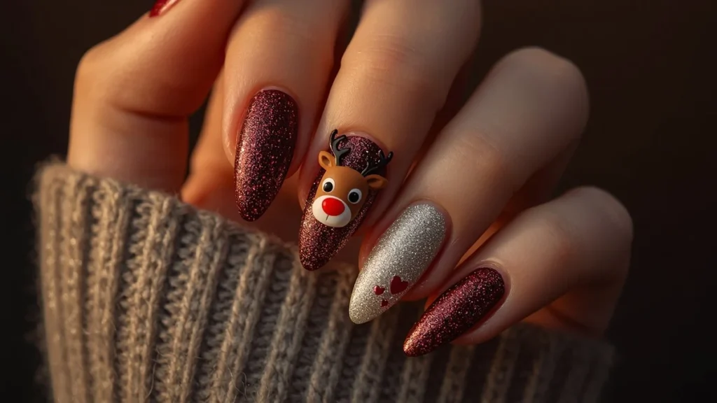 Chic Christmas Nails