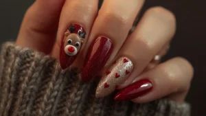 Chic Christmas Nails