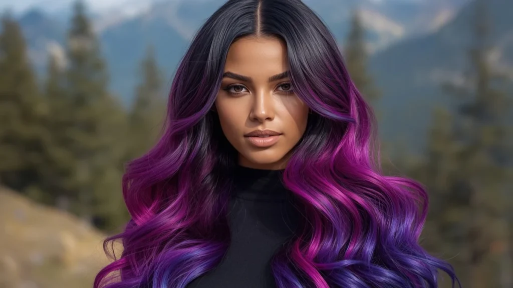 Dreamy Purple Ombre Hairstyles