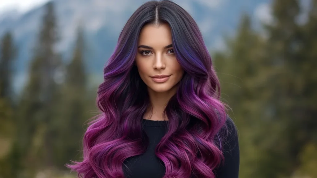 Dreamy Purple Ombre Hairstyles