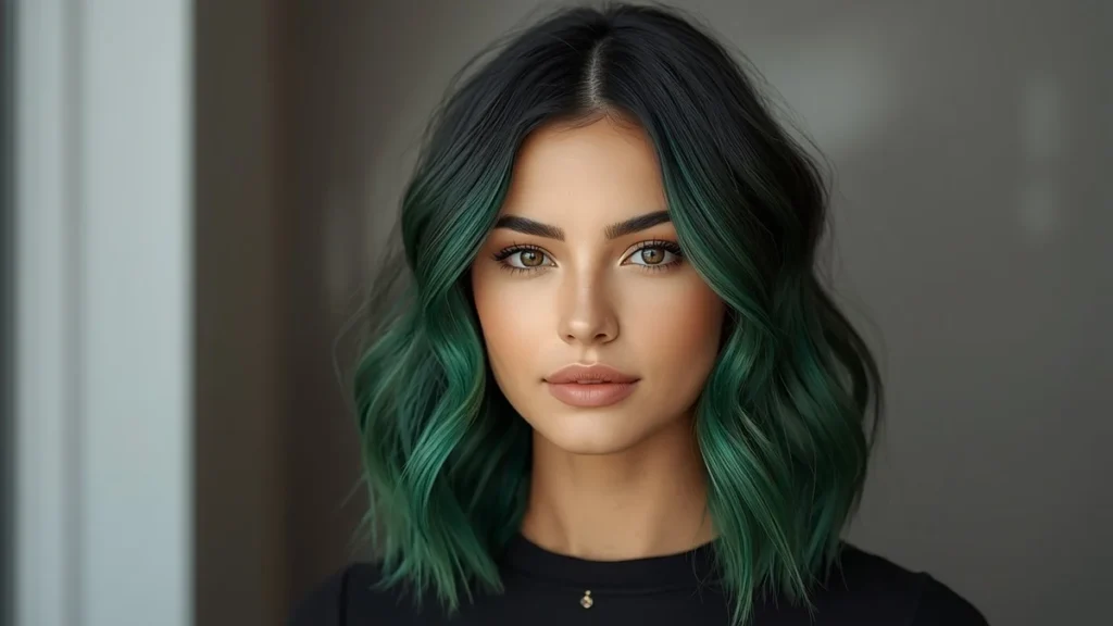 Glossy Black Ombre Hair 