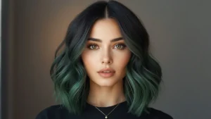 Glossy Black Ombre Hair