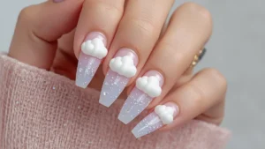 Sparkly Winter Nails