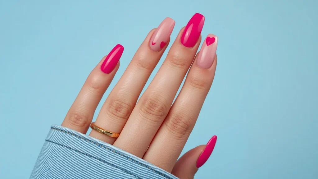 Trendy Pink Nails