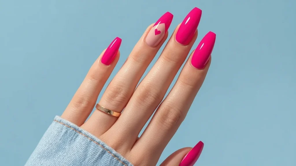 Trendy Pink Nails
