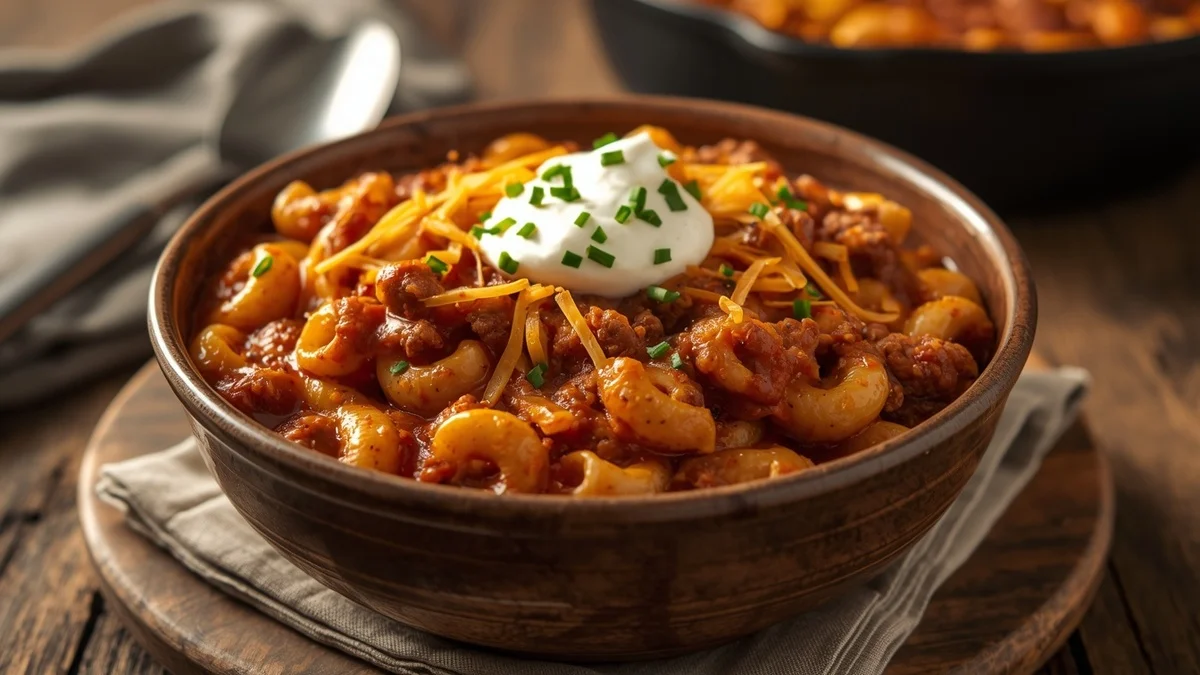 chili mac recipe